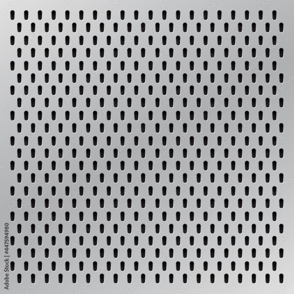 Peg board with oval holes. Grey peg board perforated texture background for working bench tools. Vector illustration. Peg board with oval holes. Grey peg board perforated texture background for working bench tools. Vector illustration.