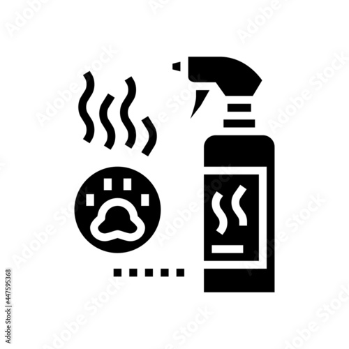 odor neutralizer glyph icon vector. odor neutralizer sign. isolated contour symbol black illustration