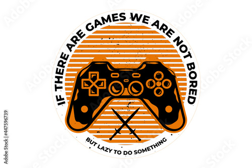 T-shirt games console retro vintage style