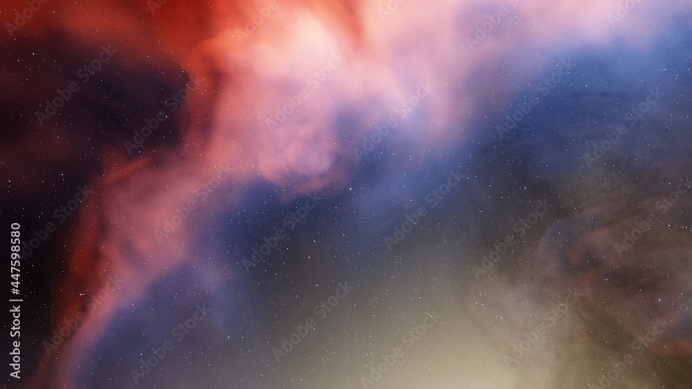 Obraz premium nebula gas cloud in deep outer space