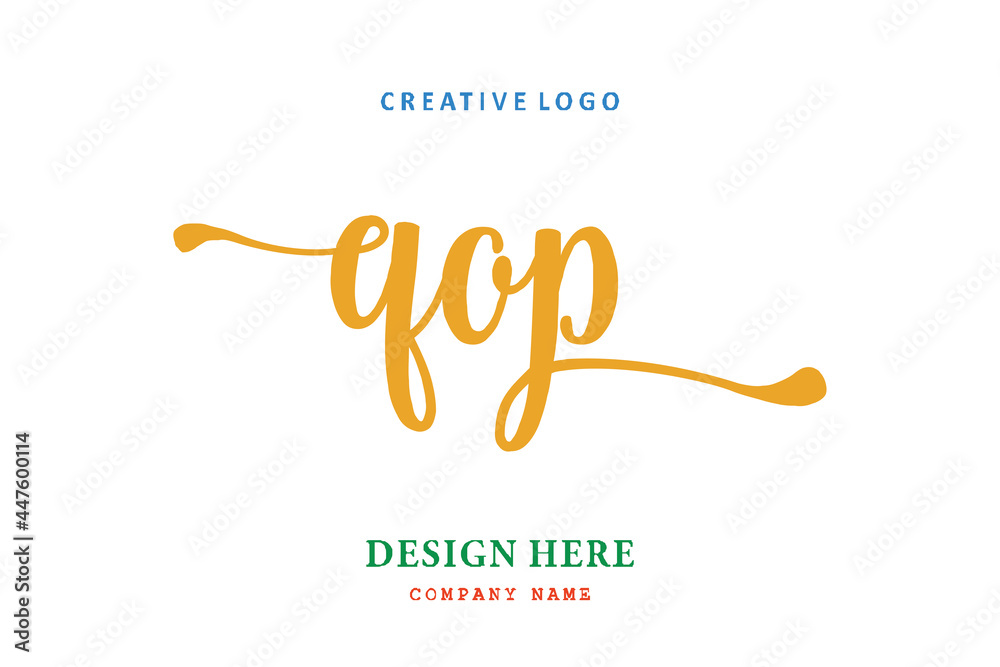 QOP lettering logo is simple, easy to understand and authoritative QOP lettering logo is simple, easy to understand and authoritative