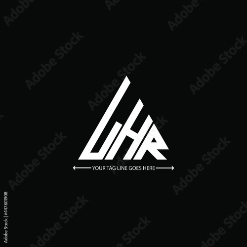 LHR letter logo creative design. LHR unique design photo
