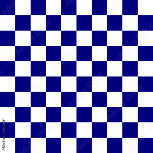 Seamless blue white checkerboard pattern. Illustration abstract art design background. Vector EPS10.