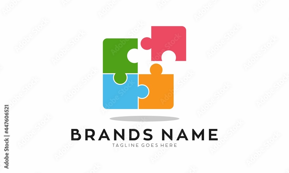 Creative puzzle logo design