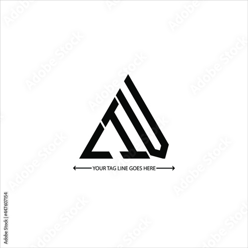 LIV letter logo creative design. LIV unique design photo