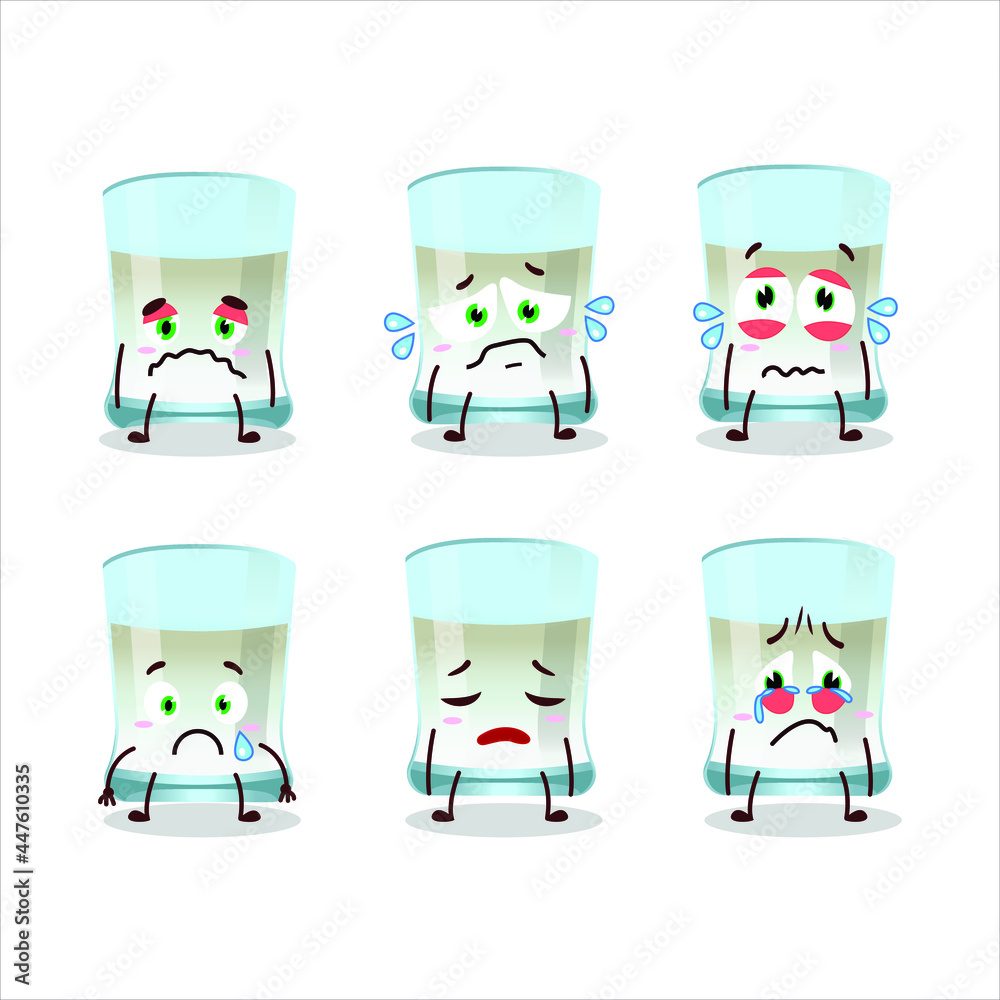 Tuica cartoon in character with sad expression. Vector illustration Tuica cartoon in character with sad expression. Vector illustration