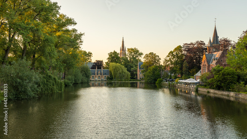 Typical architecture in Bruges in Belgium