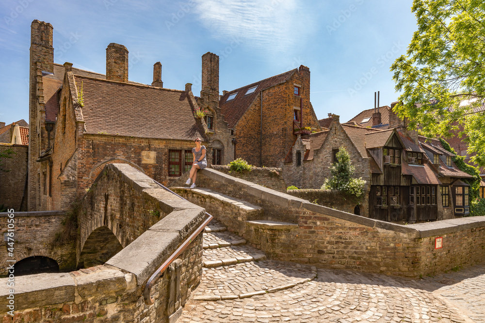Fototapeta premium Saint Boniface bridge in Bruges in Belgium