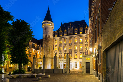 Canvas Print luxury hotel  in Bruges, Belgium