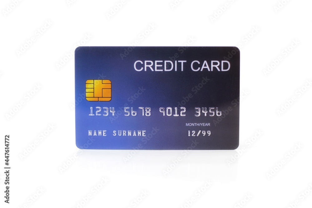credit card isolated on white background. credit card isolated on white background.