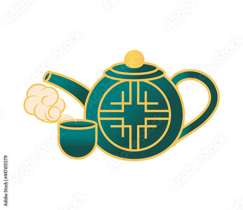 chinese teapot and cup