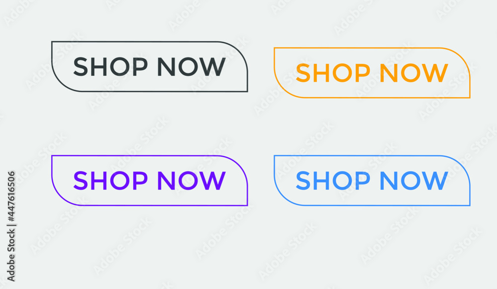 set shop now text web buttons, sign icon label, colorful shape, gradient color set shop now text web buttons, sign icon label, colorful shape, gradient color