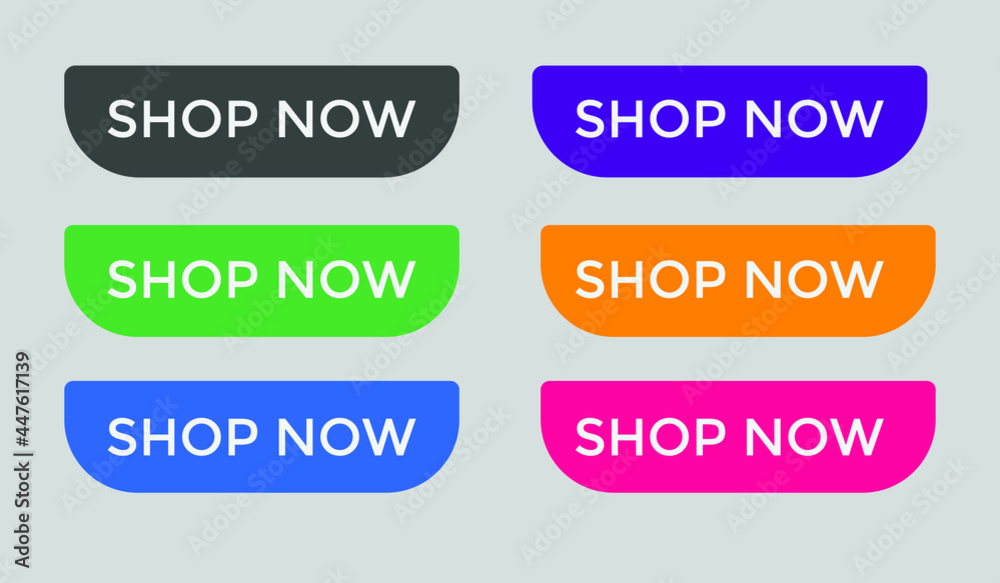 set shop now text web buttons, sign icon label, colorful shape, gradient color set shop now text web buttons, sign icon label, colorful shape, gradient color