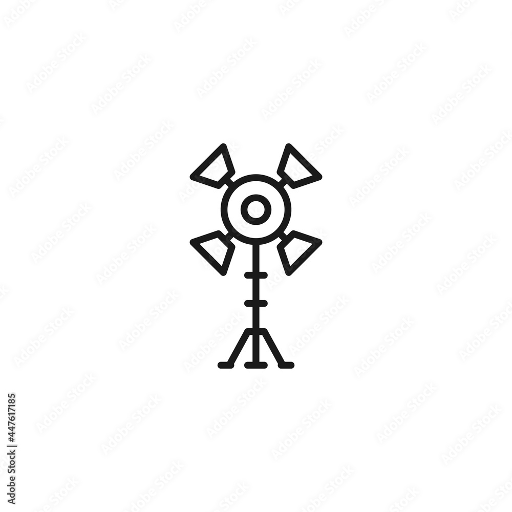 Line icon of simple camera with lens and buttons Line icon of simple camera with lens and buttons