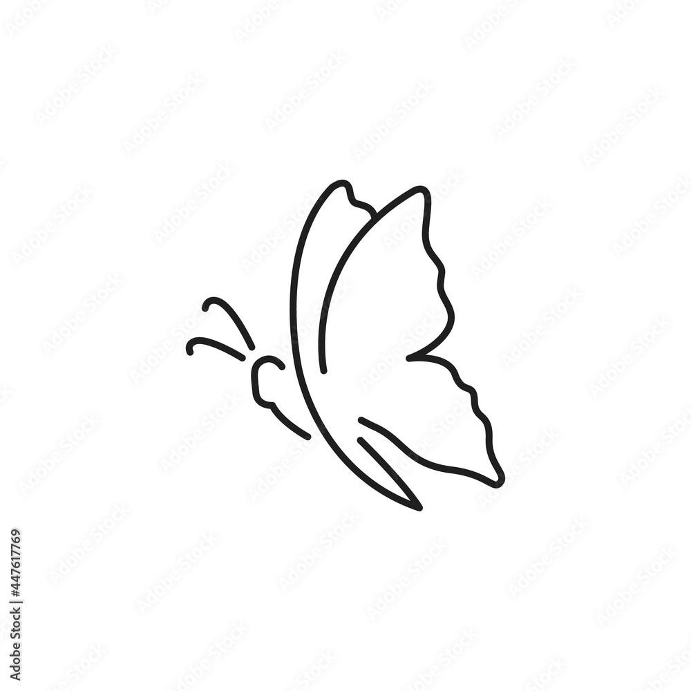 Butterfly icon logo vector design
