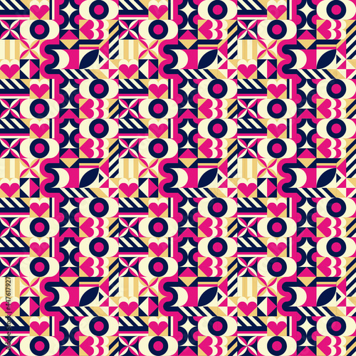 seamless pattern with hearts