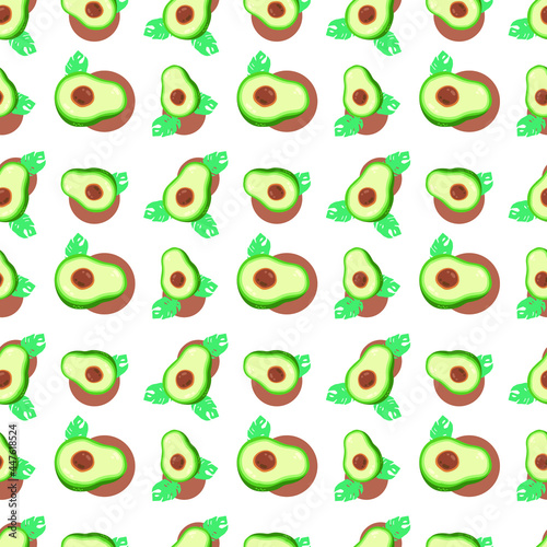 seamless pattern with avocado