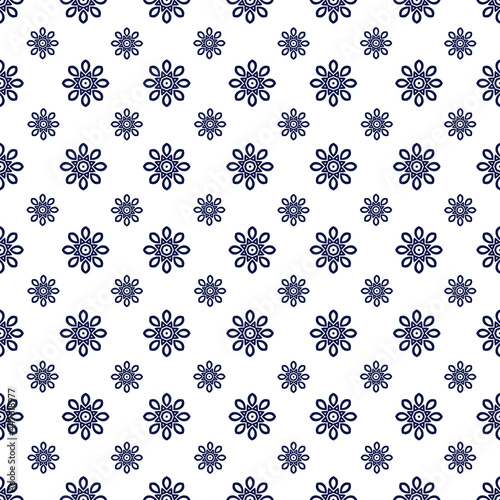 seamless pattern with snowflakes
