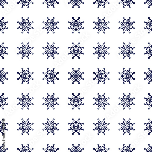 seamless pattern with snowflakes