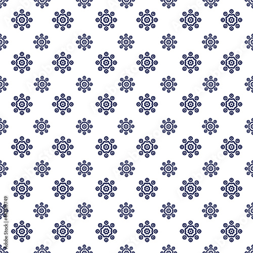 seamless pattern with snowflakes