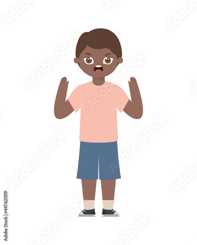 angry young boy