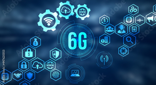 Internet, business, Technology and network concept. The concept of 6G network, high-speed mobile Internet, new generation networks