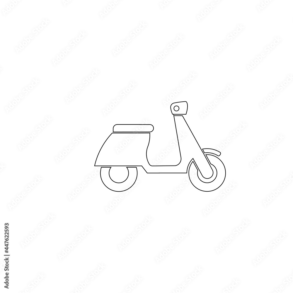 Fototapeta premium scooter icon