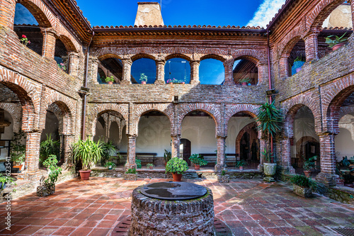 Inside Monastery of Tentudia in Calera de Leon, Extremadura, Spain photo