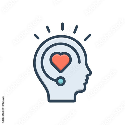 Color illustration icon for inspiration