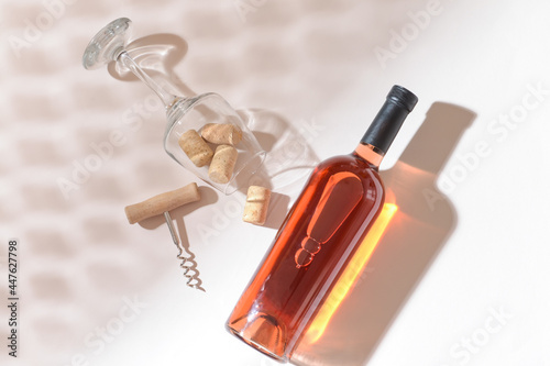 Bottle of exquisite wine, g...