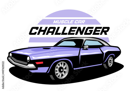 Muscle car illustration