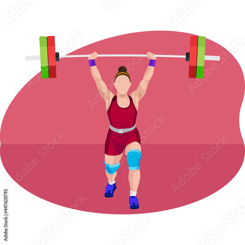 Female weightlifter 