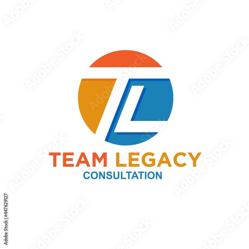 t l team legacy logo designs simple modern for consulting logo