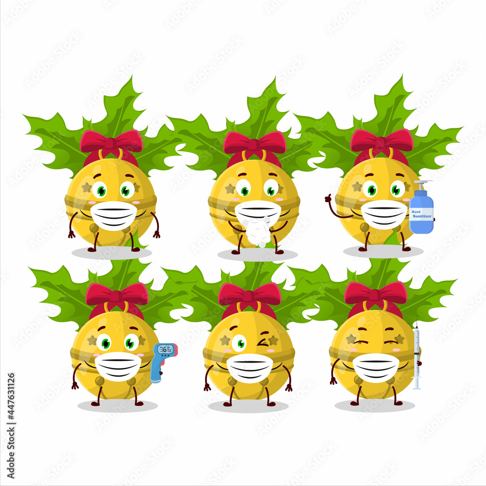 A picture of christmas bells cartoon design style keep staying healthy during a pandemic A picture of christmas bells cartoon design style keep staying healthy during a pandemic