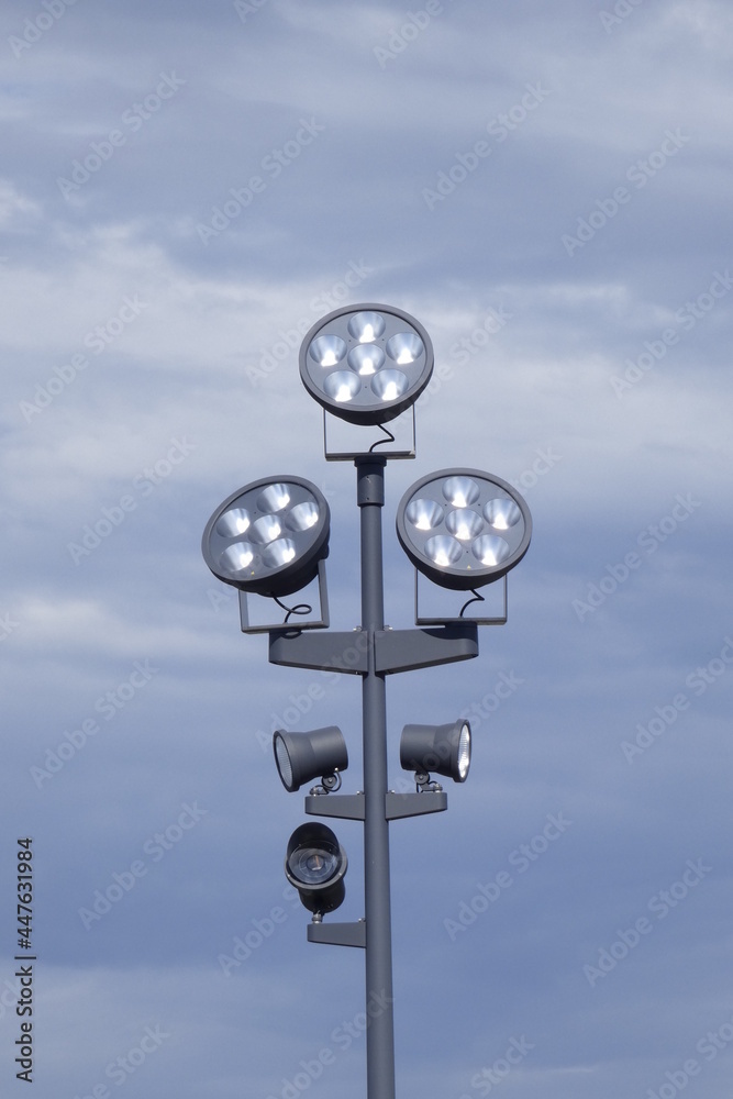 object led spotlights during the day, (emperor wilhelm monument) object led spotlights during the day, (emperor wilhelm monument)