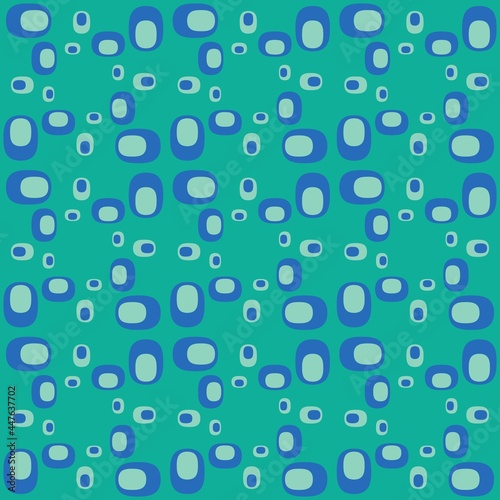 Rounded abstract seamless pattern - accent for any surfaces.