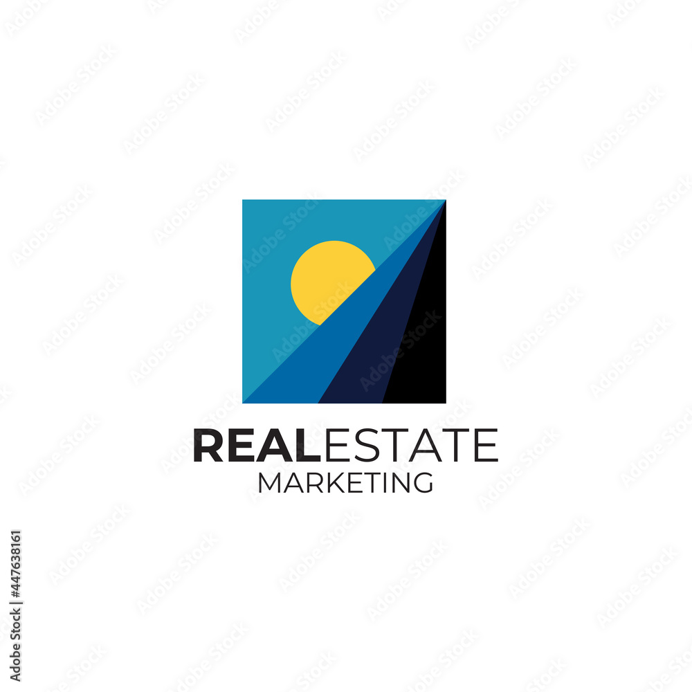 Real estate marketing logo design template Real estate marketing logo design template