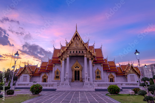 Wat Benchamabophit, Marble Temple, One of the most beautiful temples in Thailand. © Opas