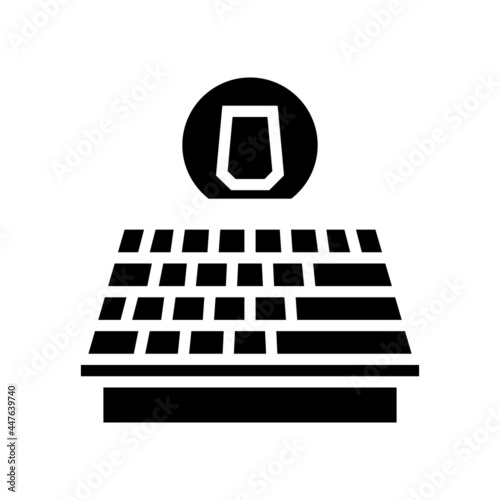 asphalt shingles roof glyph icon vector. asphalt shingles roof sign. isolated contour symbol black illustration