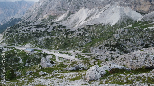 Fotografia memory od world war 1 in dolomites at sass de stria