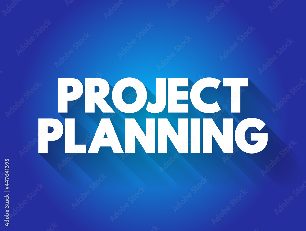 Project planning text quote, business concept background
