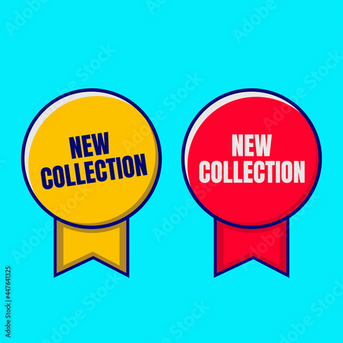 New collection badges and labels vector
