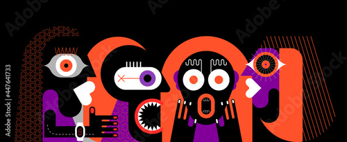 Four Adult People
