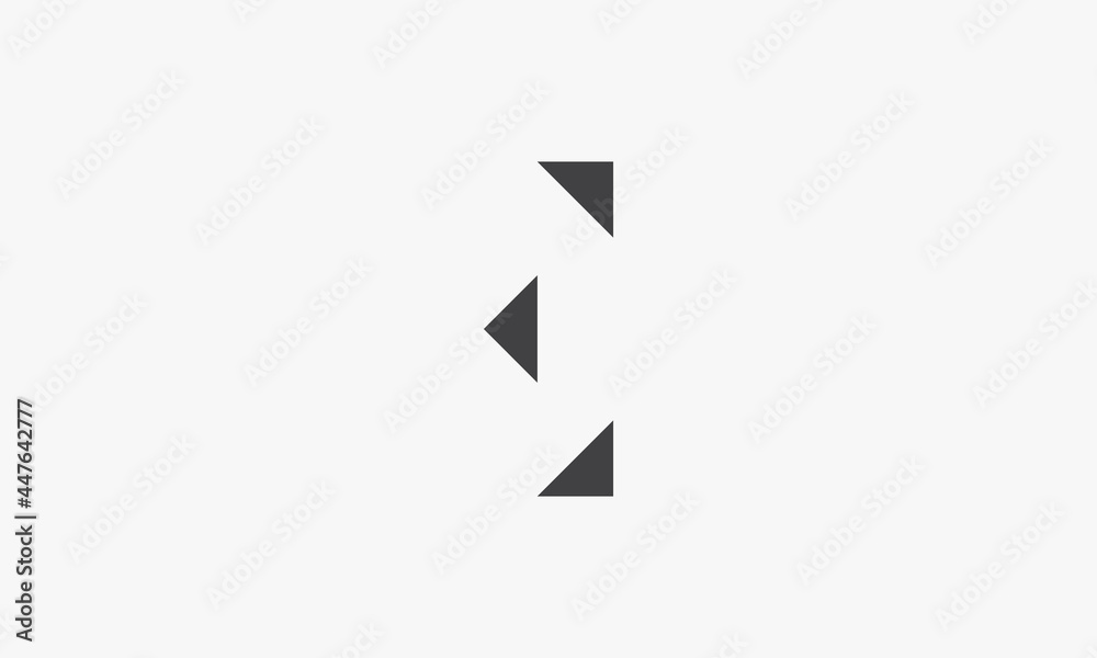 abstract triangle letter E logo design vector concept. abstract triangle letter E logo design vector concept.