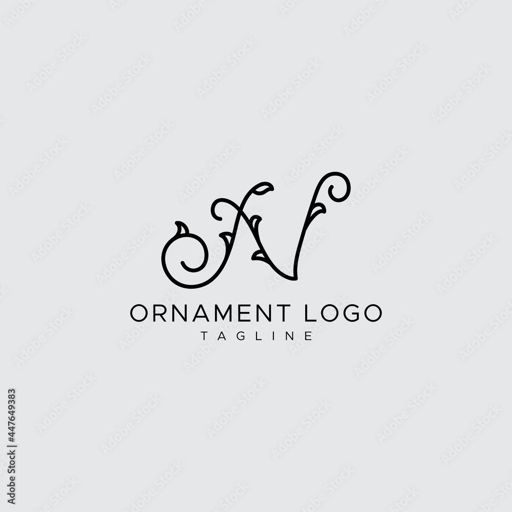 professional and minimal elegant abstract ornament logo professional and minimal elegant abstract ornament logo
