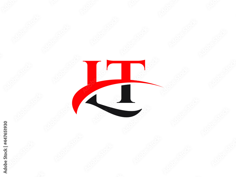 Fototapeta premium LT Letter Initial Logo Design Template
