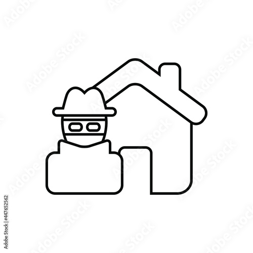 Home burglary icon