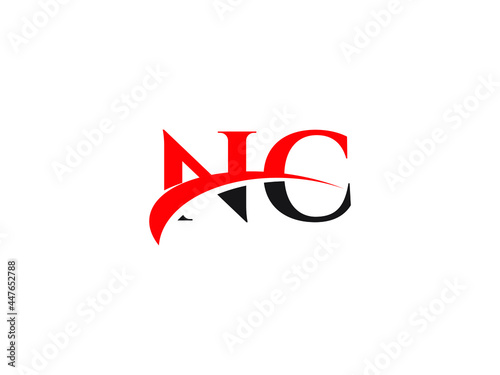Free Download NC Letter Initial Logo Design Template - GFXLoad