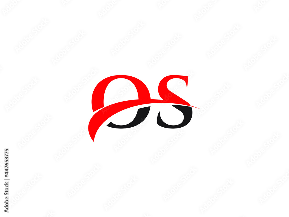 OS Letter Initial Logo Design Template OS Letter Initial Logo Design Template