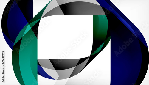 Abstract square shape with overlapping waves, minimal geometric background. Vector Illustration For Wallpaper, Banner, Background, Landing Page Free Download Abstract square shape with overlapping waves, minimal geometric background. Vector Illustration For Wallpaper, Banner, Background, Landing Page - GFXLoad